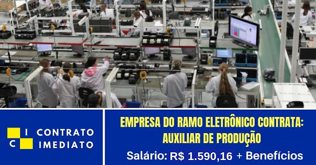 auxiliar de produção ramo eletronico auxiliar de produção ramo eletronico