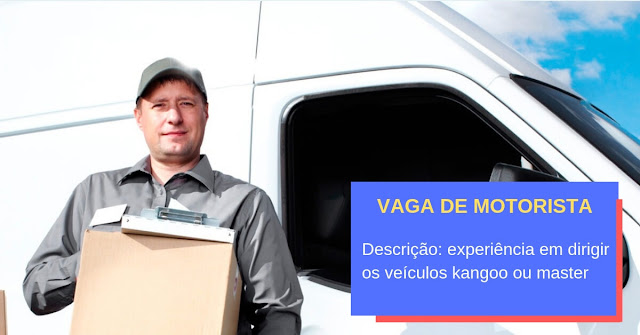 vaga de motorista vaga de motorista