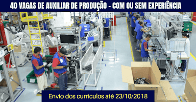 auxiliar de produção em pinhais cadastrar curriculo