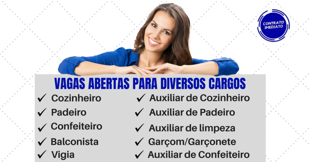 Vagas abertas para diversos cargos – Envie seu cv