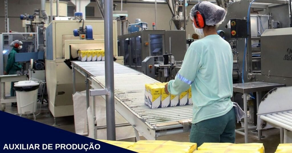 Vaga para Auxiliar de Produção
